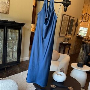 Banana Republic Backless Blue Dress